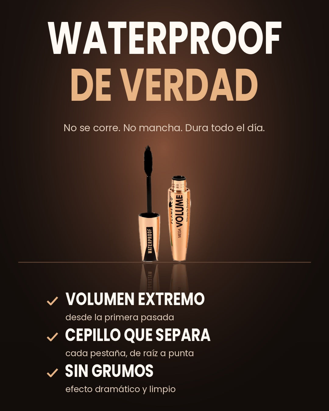 Máscara de Pestañas Mega Volume Flamenco · Pack x2