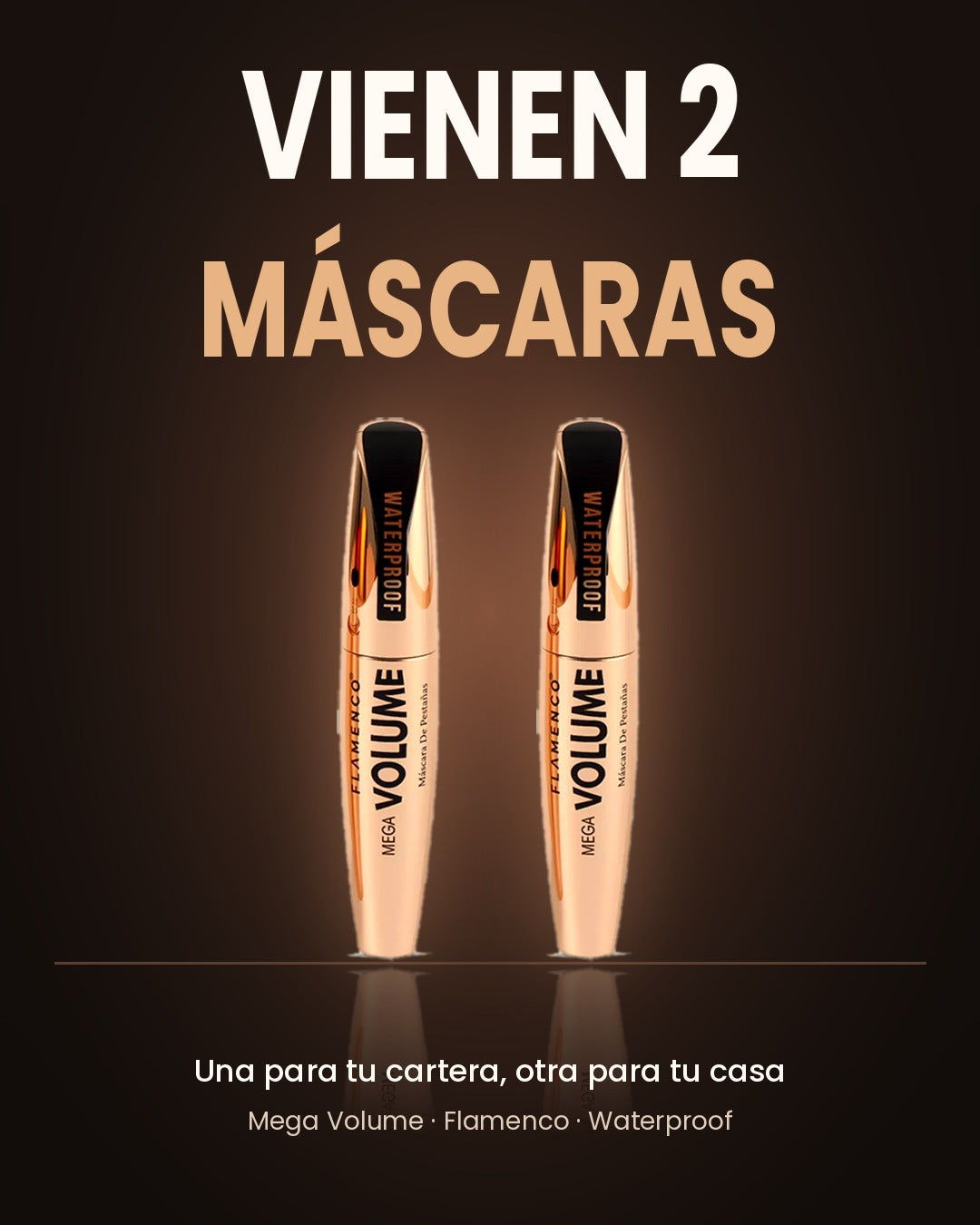 Máscara de Pestañas Mega Volume Flamenco · Pack x2